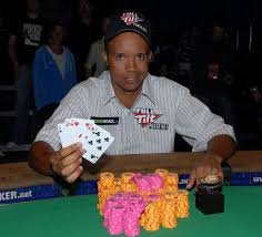 Phil Ivey winning a poker tournament