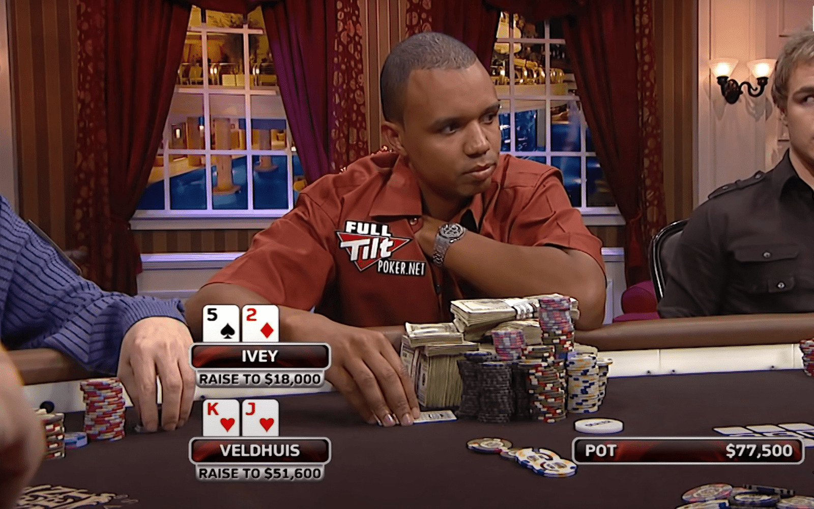 Lex Veldhuis and Phil Ivey on High Stakes Poker TV Show