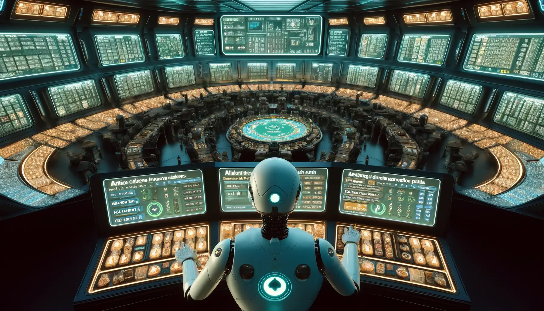 Poker robot in control of state space