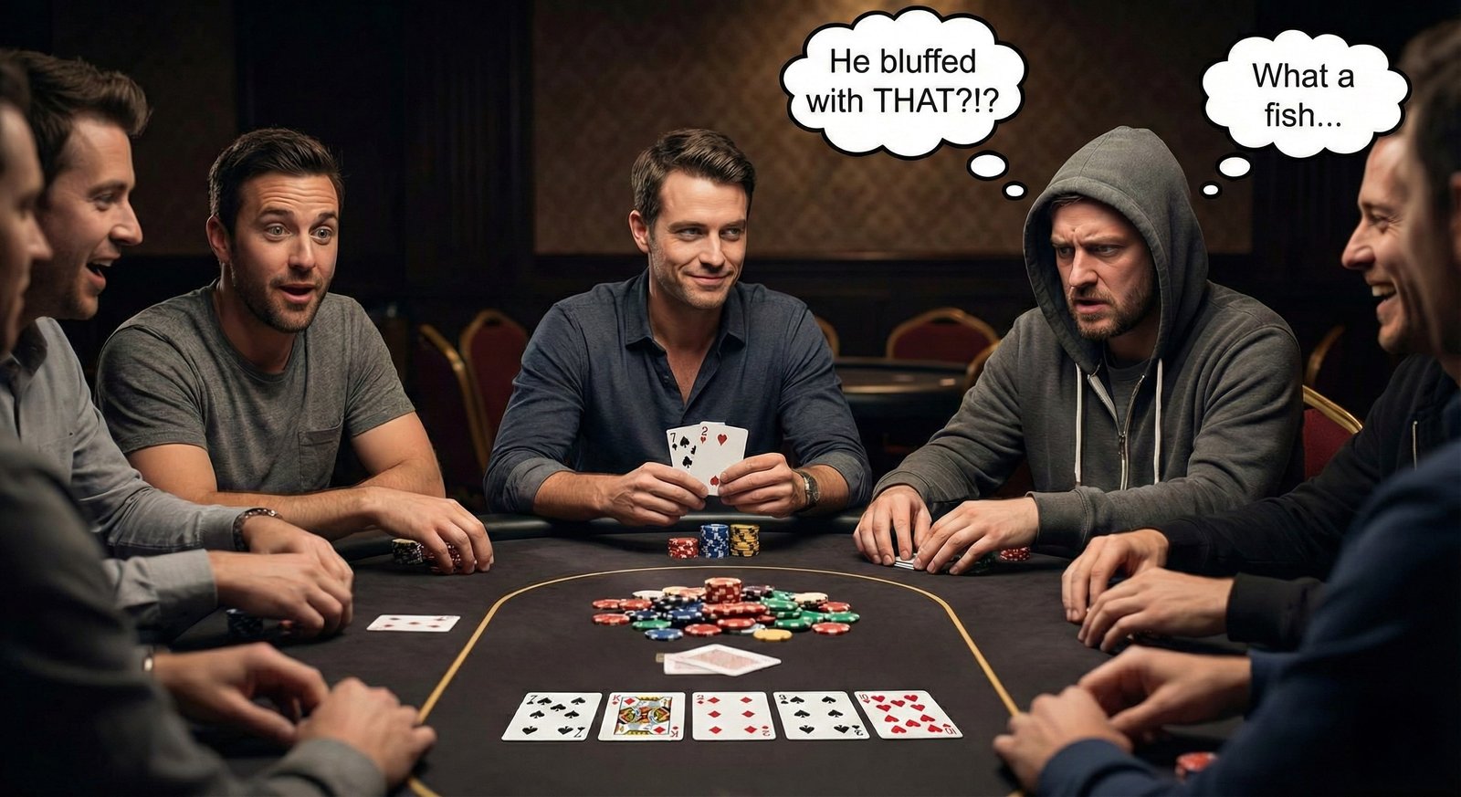 Deception at the poker table